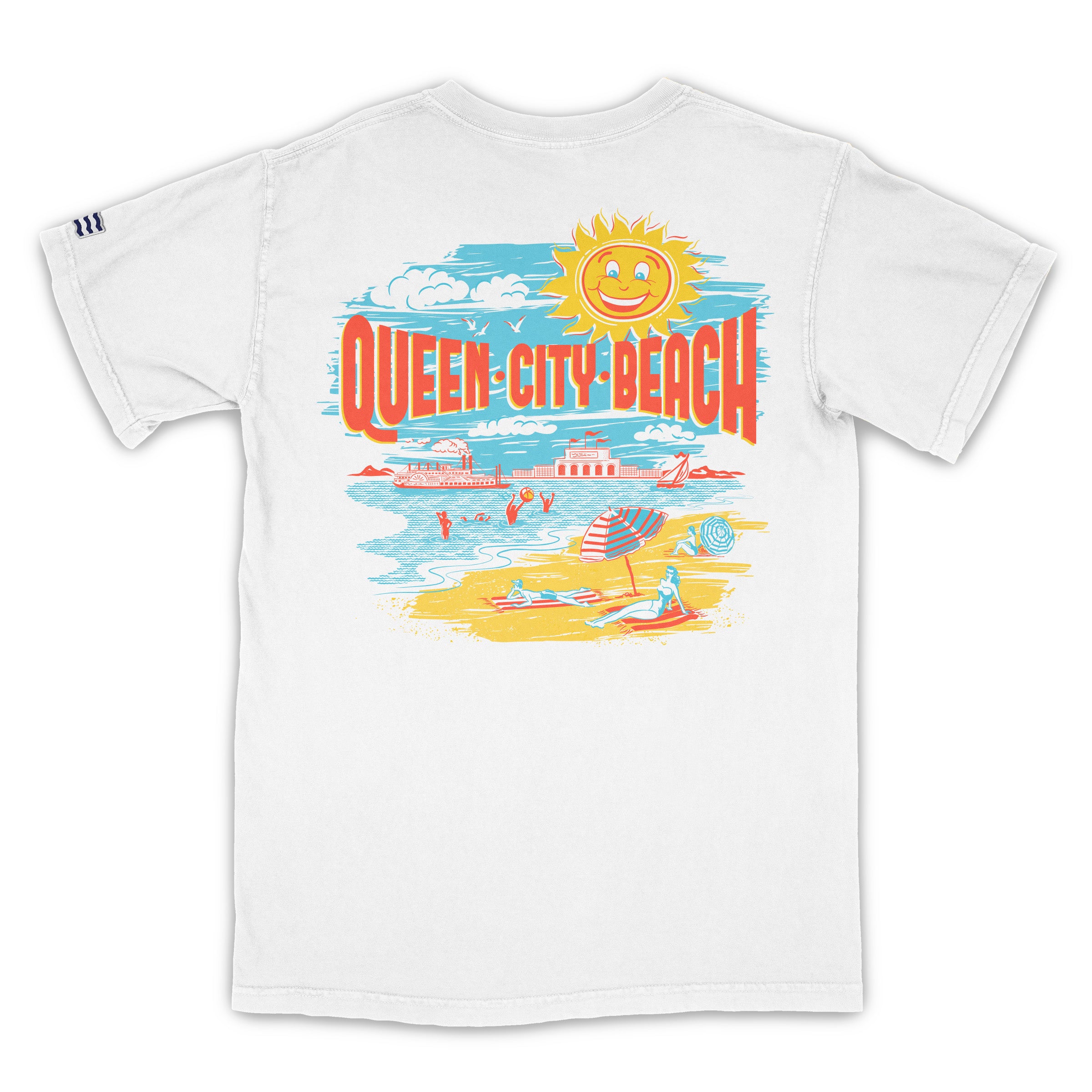 Queen City Beach Tee - Cincinnati Ohio Vintage Style Clothing