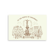 Fountain Square Postcard Cincinnati Premium - ohio landmark the lady tyler davidson