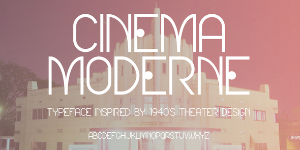 Cinema Moderne Font