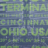 Union Terminal Blueprint with Green Text Overlay