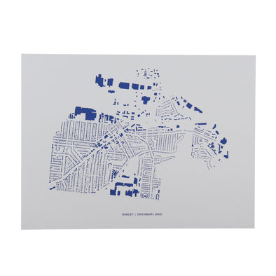 Oakley Footprint Map Print