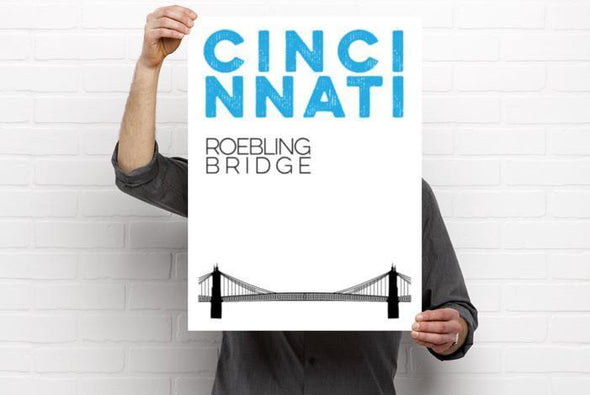 Roebling Bridge Poster (Digital Print)