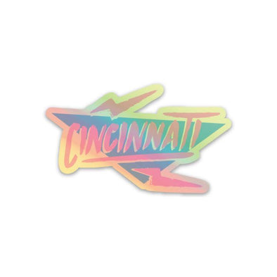 Electric 90s Cincinnati Sticker - Holographic