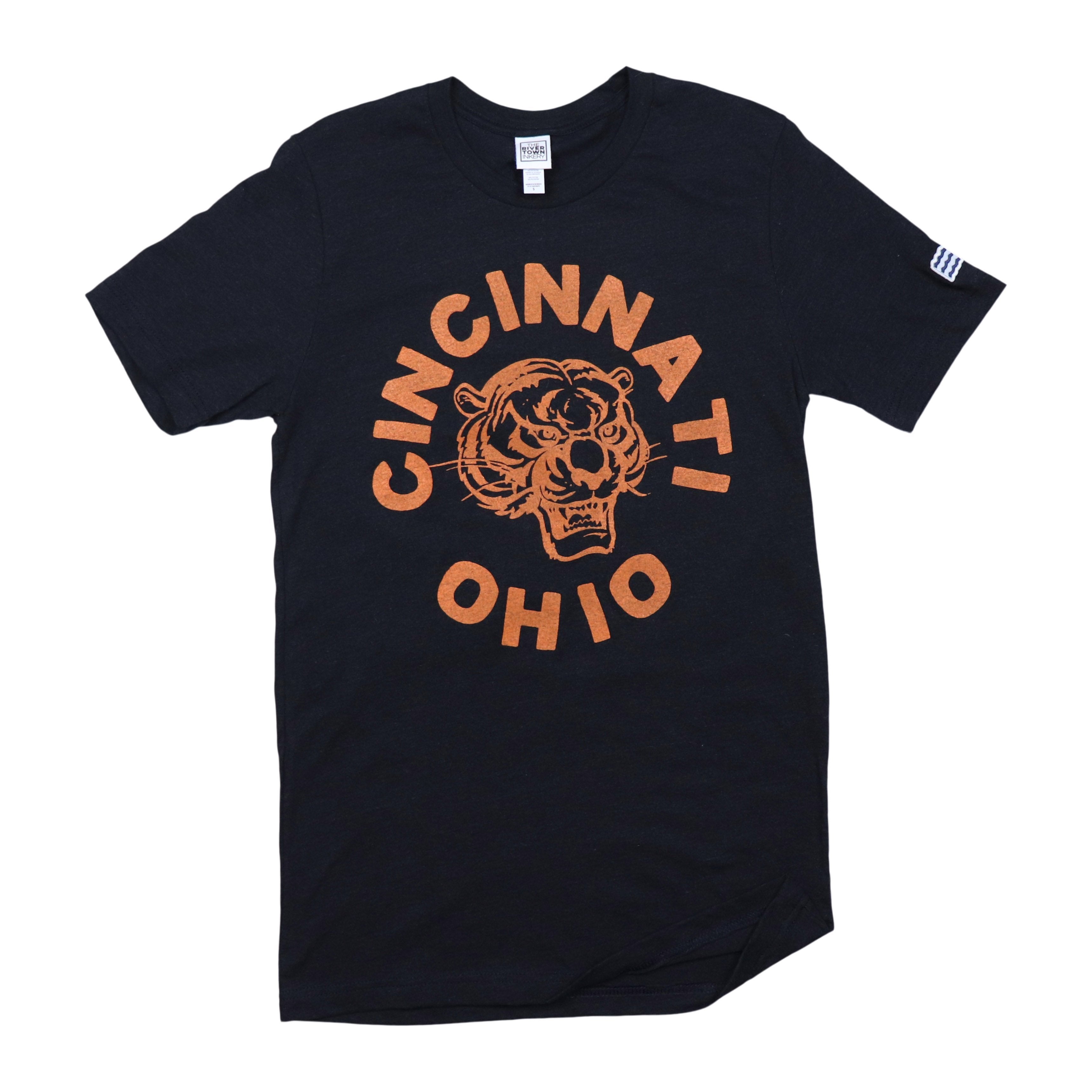 Tiger Tee - Black & Orange - Cincinnati Mens & Womens Shirt
